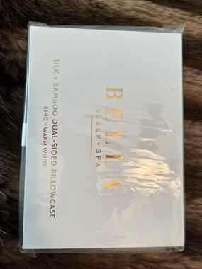 Silk + Bamboo Dual-Sided Pillowcase - Warm White